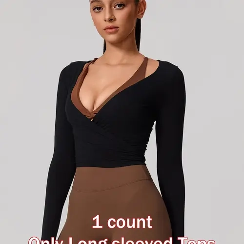 Lightweight Breathable Long Sleeve Yoga Hoodie, Adjustable Lace-Up Design, Sporty Style, All Seasons, Quick-Dry Fabric, Plain Pattern, Activewear, Active Top, Elastic Breathable Sportswear, Breathable Workout Tops, Daily Wear Sportswear