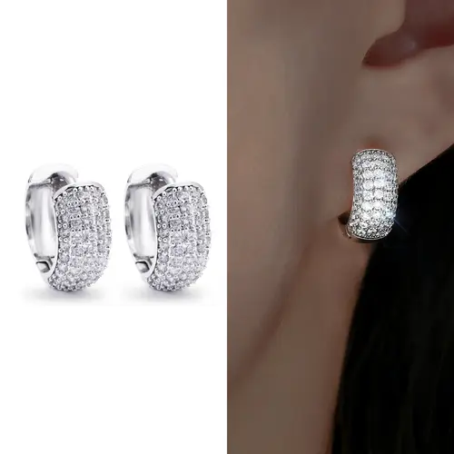 Hoop earrings 18K Gold Plated Men and women Hypoallergenic Cartilage piercing stud  Gold hoop jewelry Fashion trend Holiday gift