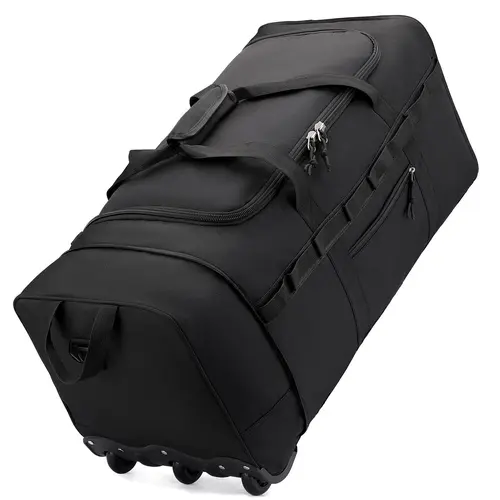Large Capacity Travel Luggage Bag, Multifunctional Handbag for Commuting & Gym, Lightweight Student Duffel Bag with Wheels, Lightweight Weekender Bag, Multifunctional Travel Duffels, Lightweight Rolling Luggage, Travel Duffle Bag, Multipurpose Luggage