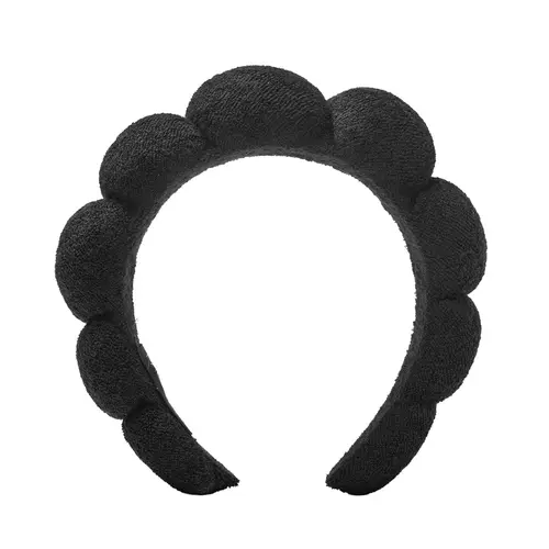 Palladio Terry Cloth Spa Headband - Hair Band for Washing Face, Gentle Hair Hold, Bubble Shape Spa Look for Facial Skin Treatment, Cleanses Without Tug