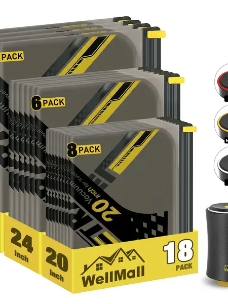 【DealsForYouDays】WellMall Travel Vacuum Bags with Pump,Vacuum Seal Bags for Clothing Travel, Space Saver vacuum storage bags for Clothes, Blankets & Luggage Organization
