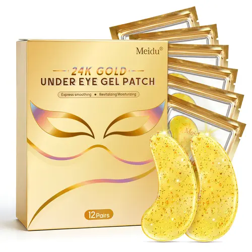 MEIDU Collagen Hydrogel Eye Patch, Eye Treatments for Dark Circles & Less Puffy Look, Line-Reducing Care with Anti-Age, Anti-Wrinkle Firming Moisturizing Hydrating Benefits, Anti-Age Eye Treatments