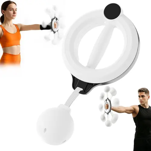 360° Rotatable Arm Strengthener - Ergonomic Handle Twister Exerciser, Compact Plastic Strength Conditioning Equipment for Chest Training, Portable for Home, Gym