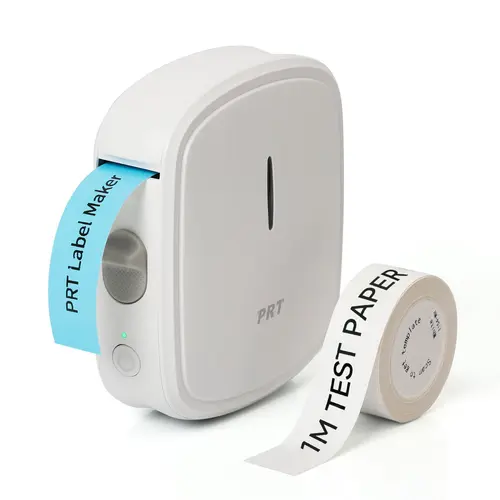 Portable Bluetooth Label Maker, Mini Inkless Sticker Printer with Cutter for Home & Office