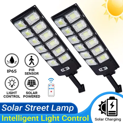 Qawtor New Solar Street Lamp Road Lighting 800 Lumens With Remote Control Garden Light Dusk To Dawn Solar Light Outdoor With Motion Sensor And Remote Control, Suitable For Courtyard, Parking Lot, Garage, tiktokshopbacktoschool