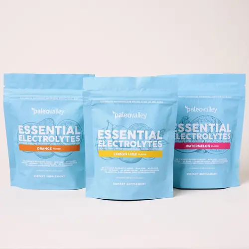 Paleovalley Essential Electrolytes Powder - Full Spectrum Electrolyte Powder for Hydration, Energy and Muscle Recovery - No Sugar Added - 30 Servings