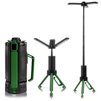 CuLiDing 15000mAh Rechargeable Camping Lantern - Outdoor Gadgets with Adjustable Tripod Stand, Portable LED Work Light, Flashlight, Height Adjustability, Dual-Zone Dimming, Power Bank for Camping, Emergency