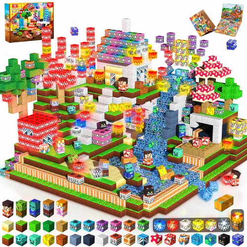 Magnetic Building Blocks -200PCS  Colorful TNT  - Light Up Magnet Cubes，Magnetic Toys for Montessori Children Christmas Birthday Gifts - STEM Sensory Toys for 3+ Year Old Girls Summervibes,summerwins