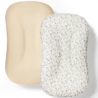 KEST NEST 2-Pack Baby Mat Covers, Silky Soft Newborn Cushion Slipcover, Breathable for Baby Safe Mattresses & Bedding, 33.9"×24", Fits Most Mats, Machine Washable, Shrink-Resistant, Multiple Colors