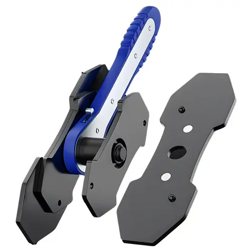 Pro Brake Repair Tool Brake Caliper Piston Press Tool with 360 ° Swing Ratchet Wrench Smooth Spreader Pads for Single Twin Quad Piston Disc Brakes Perfect for Car Maintenance DIY & Mechanics