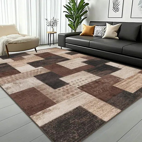 Washable Vintage Geometry Area Rugs for Living Room, Neutral Boho Printed Floral Extra Large Area Rug,Soft Indoor Low Pile Non Slip Rug for Kitchen Laundry Room Playroom Home Decor Aesthetic #Summervibes