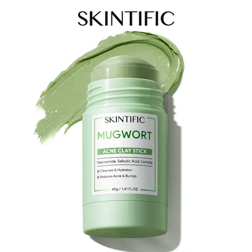[ES]SKINTIFIC Mugwort Acne Clay Mask Stick Niacinamide Salicylic Acid Centella Soothing Oil Control