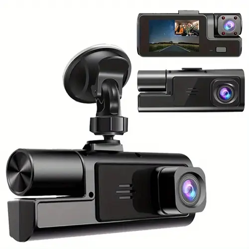 Car Dashcam Vehicle HD 1080P & 480P Dual Lens Car Camera with Wide-Angle Recording, Enhanced Night Vision, Motion Detection, Loop Recording, G-Sensor, Auto Lock, 24H Parking Monitor for Cool Car Stuff, Auto Parts Accessories summerwins sohochic