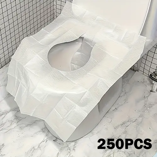 250pcs, 200pcs, disposable toilet seat covers, portable toilet seat covers for travel, toilet paper