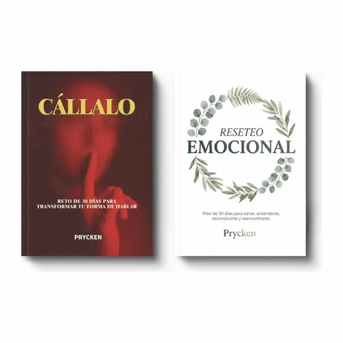 Prycken Pack de Reinicio Personal | Libros de Sanación Emocional y Comunicación Efectiva | 2 Libros para Crecimiento Personal y Relaciones |Limited-Time Shipping Included