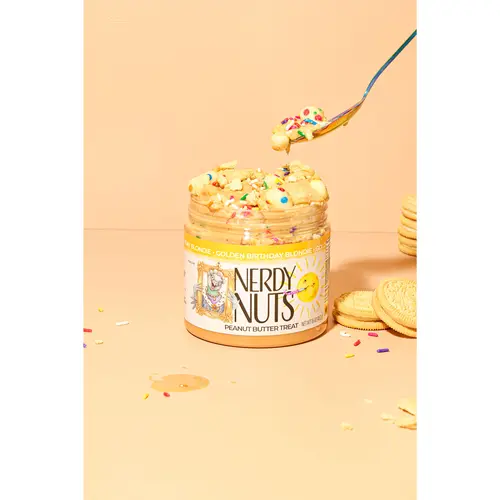 Golden Birthday Blondie Peanut Butter Treat