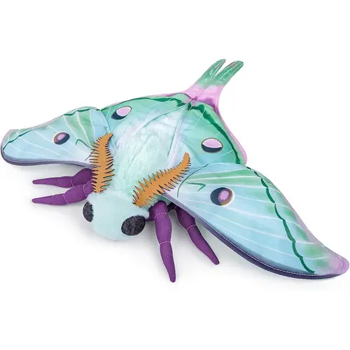 Luna Moth Plush Toy, Giant Luna Moth Cuddly Stuffed Animals Realistic Soft Big Moth Plushie Model Toy, Unique Plush Gift Collection Stuffed Animal Gifts for Kids