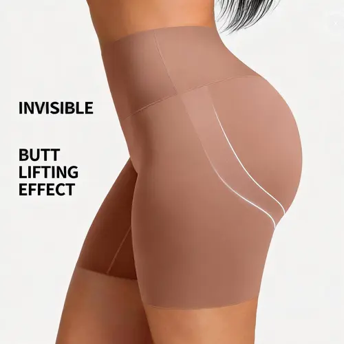 FeelinGirl Stay-In-Place Seamless Light-Shaping Shorts - Light Butt Lifting  Shapewear
