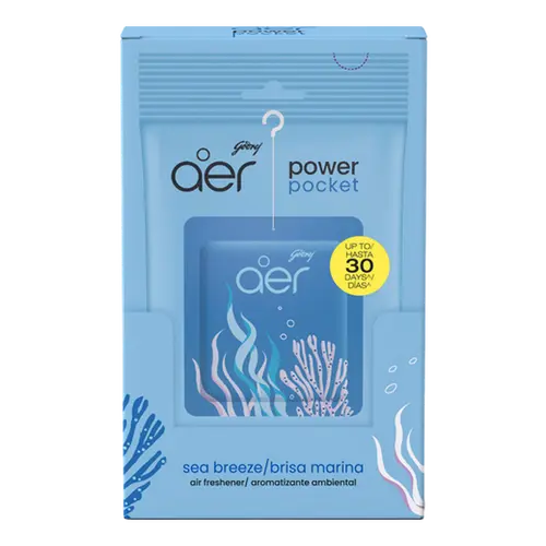Godrej Aer Power Pocket Scented Aroma Home Fragrance, 6-Pack Hanging Home Air Freshener