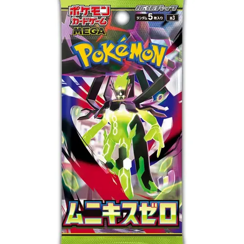 Pokemon Japanese Mega Munikis Zero(Nihil Zero) M3 TCG Loose Sealed Booster Packs From Official JP Pokemon Center