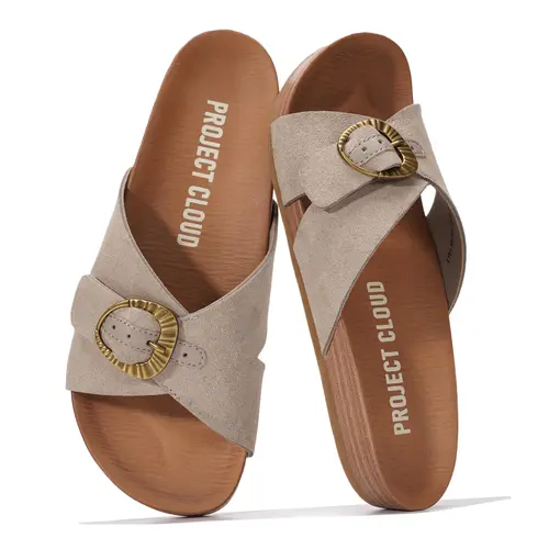 Project Cloud Women's | Platform Sandals Women | Plush and Soft Insole | Lightweight | Non-Slip - Beaming