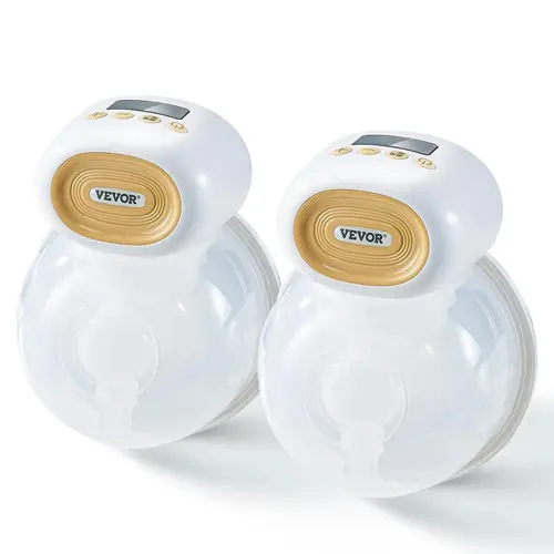 【Summerfinds】VEVOR Breast Pump, Wearable Electric Breast Pumps Hands Free, 4 Mode & 12 Levels, 300mmHg Strong Suction, Ultra-Quiet Rechargeable Portable Breastfeeding Pump with LED Display, 24mm Insert/28mm Flange
