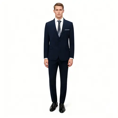 Men's 2-Piece Slim-Fit Single-Breasted Suit Set, Menswear Formal Workwear, Long-Sleeve Office Casual Business Versatile Suit (Live Stream Discounts)