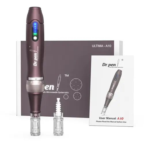 A-10 Rechargeable Pen Nano Microcrystal Skin Rejuvenation Device for Home Use with Advanced LED Display