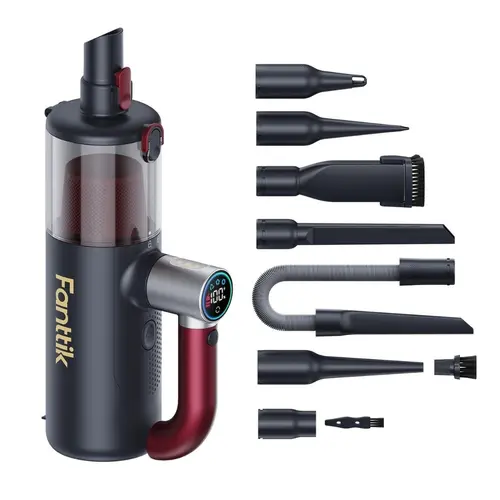 Fanttik Cruise V11 APEX Cordless Handheld Vacuum Cleaner (Dust Suction Machine) - 4-in-1, 145W Brushless Motor, 180° Rotatable Handle, LED Touch Screen, 3 Suction Modes, Rechargeable, Car Accessories, Car Detailing Products, Apartment Stuff