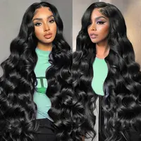Luler Hair 13x6 Thin HD Lace Frontal Body Wave Wigs Pre Plucked Pre Bleached Lace Skin Melted Brazilian Body Wave Wig 200% Density Human Hair Wigs For Women