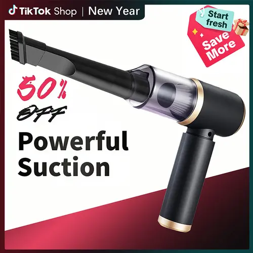【DealsForYouDays】Handheld Cordless Vacuum Cleaner, Powerful Strong Suction for Home & Car Cleaning, Car Detailing Accessory, Household Cleaning Supply Summervibes