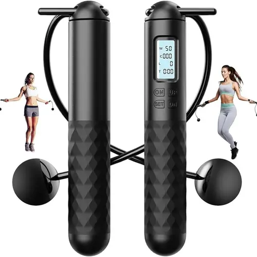 Smart Gravity Ball Jump Rope - Cordless Skipping with Digital Counter, Adjustable Weight for Home/Gym Workouts & Calorie Burn,Parent-child interaction, Valentine's Day gift, birthday gift