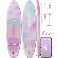 [DealsForYouDays] 10'6''x33'' Inflatable Stand Up Paddle Board, 400lbs Extra Wide SUP with Anti-Slip EVA Deck, Premium Accessories Kit, Stable for Yoga, Fishing, Inflatable Paddle Board,summerwins,bathingsuitwomenset