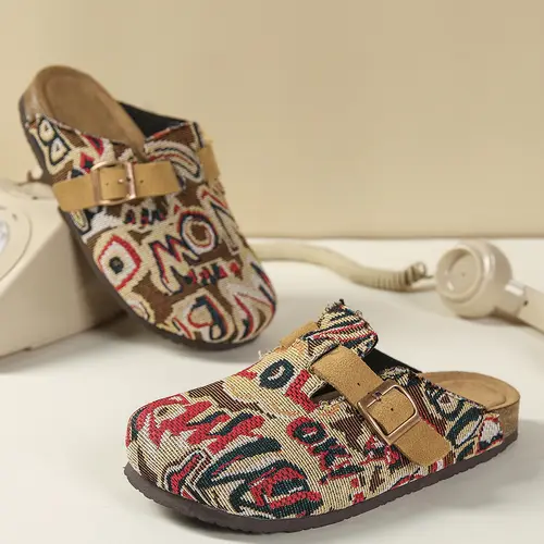 Unisex One-Step Slip-On Soft Clogs, Slip On Mules, Arch Support EVA Sole, Boho Style, Comfortable Casual Shoes, Perfect Gift, Ideal for Outdoor Parties, Casual Beach Shoes