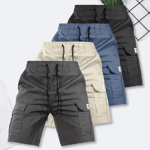 Men's shorts, casual loose shorts, perfect choice, big pocket work clothes shorts, summer work clothes five-point pants trend straight casual five-point pants couple basketball pants