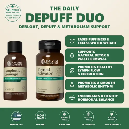 Daily Depuff Duo: Thyroid Activator & Lymphatic Drainage