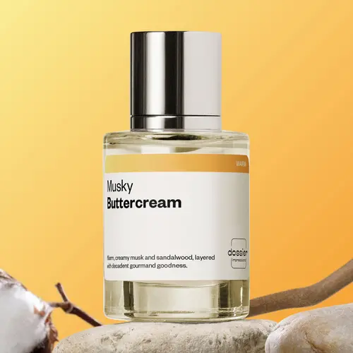 Musky Buttercream, Dossier, Unisex Perfume, 50ml, Eau de Parfum, Hazelnut, Coconut, Buttercream, Sandalwood, White Musks