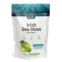 Irish Sea Moss Chews - Thyroid Health - Fights Premature Aging - Contains 92 Essential Nutrients Our Bodies Need to Thrive - Promotes Energy & Vitality - Green Apple Flavored Soft Chews
