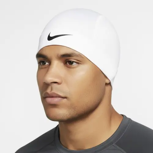 Nike Pro Dri-FIT Skull Cap Black/White Unisex Training Beanie Hat - Lightweight Moisture-Wicking Athletic Headwear