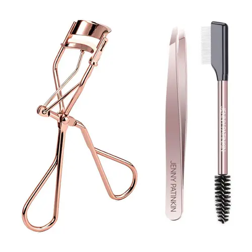 Jenny Patinkin Big Reveal Lash & Brow Perfecting Bundle - Eyelash Curler, Touch Up Tools Set (Beauty & Personal Care Makeup Tools)