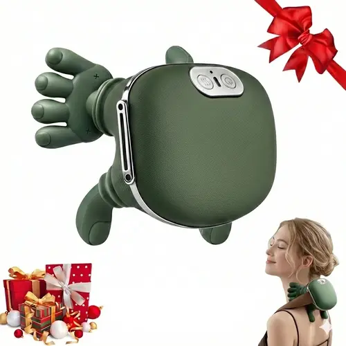 XIMAND Bionic Hand 3D Kneading Shoulder Massager with Soothing Heat, Cordless Portable Electric Cervical Massager, Lightweight & Adjustable Speed Settings, Ideal Birthday & Holiday Gift