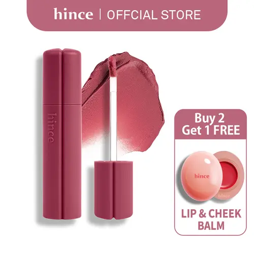 [hince Official] Nu Blur Tint - Creamy Soft Matte Lip Tint with Soft-Focus Blur Finish, Airy Whipped Mousse Texture, Buildable Lightweight Korean Lip Stain, Non-Drying Long-Lasting Color, Lip Flawless