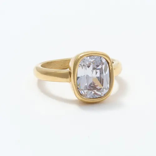 Steel by Diamonique Cocktail Ring