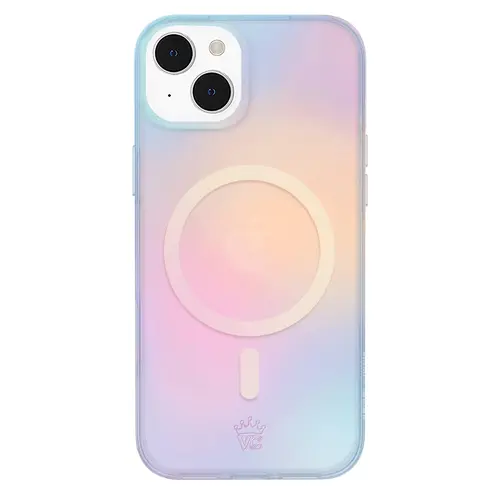 Velvet Caviar Jelly Glow Aura Transparent Smartphone Case, Sunset-Themed Mobile Phone Accessory with Drop Protection for iPhone