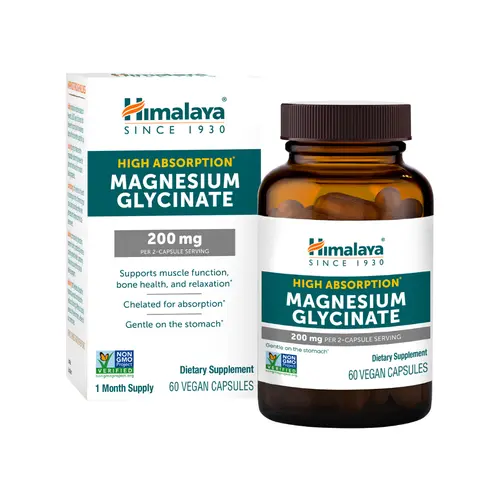 Himalaya Magnesium Glycinate 60 Vegan Capsules