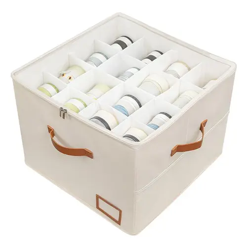 Maximize Closet Space Shoe Organizer for Closet Holds up to 32 Pairs with Adjustable Dividers Fabric Shoe Storage Bins Clear Cover Stackable Dustproof Shelf Rack Ideal for Bedroom Dorm Apartment Entryway