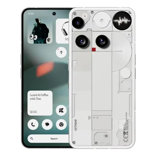 【Charli XCX Same Style】Nothing Phone (3) Cell Phone, 2025 New 5G Unlocked Phones 512GB, Android 15, Snapdragon 8s Gen4, AI Mobile Phones with Four 50MP Cameras & AMOLED Display, 5150mAh, Glyph Interface, Smartphone White, Cellphone, Touchscreen Phone