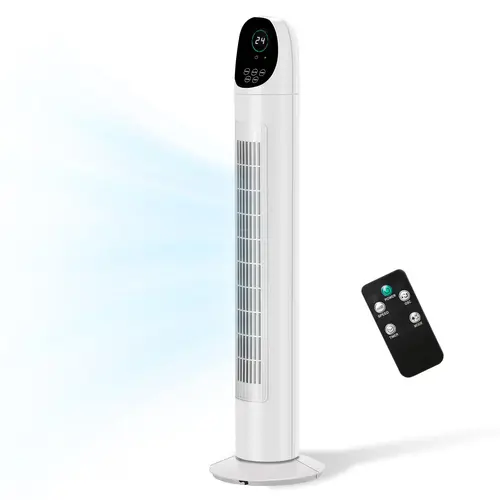 【Summervibes】Ubesgoo Tower Fan with Remote, Quiet Cooling Portable, Standing Floor Fan with 3 Speeds 3 Modes for Bedroom,Indoor,Office and Home Use, Cooling Floor Fan