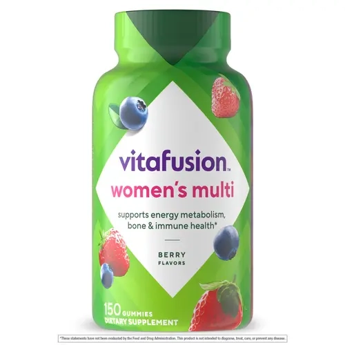 [Vitafusion] Women's Multivitamin - Vitamin A, C, D, E, B6, B12 - Berry Flavors - 150 Gummies