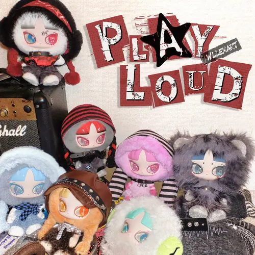 Rumi Inns Play Loud Series Plush Blindbox Snuggle Bear Soft Stuffed Doll, Collectibles, Stuffed Toys